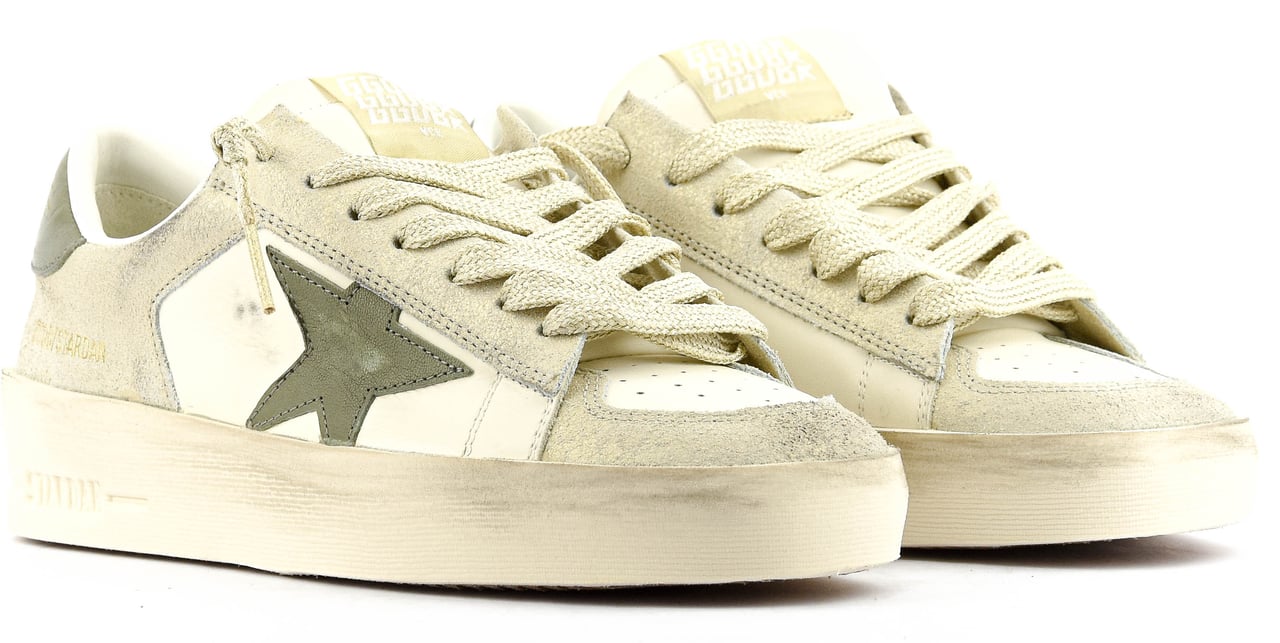 Golden Goose Stardan White/green Wit