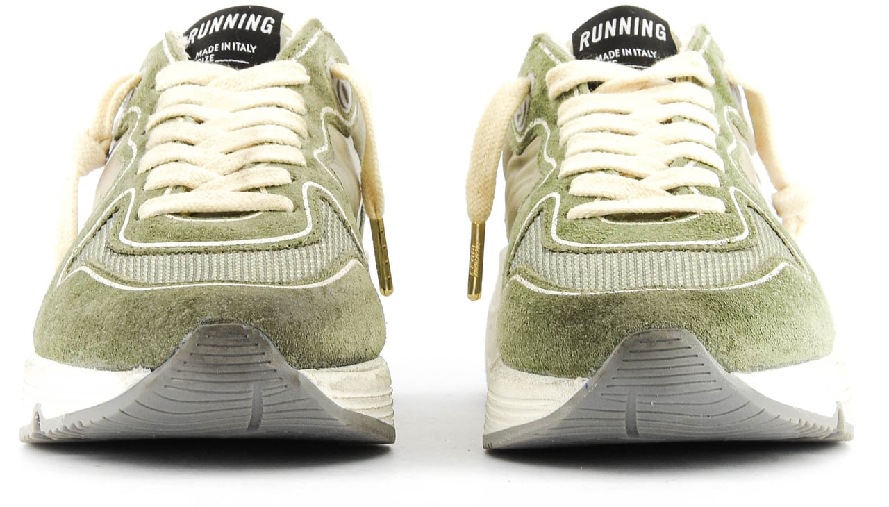 Golden Goose Running Sole Green Groen