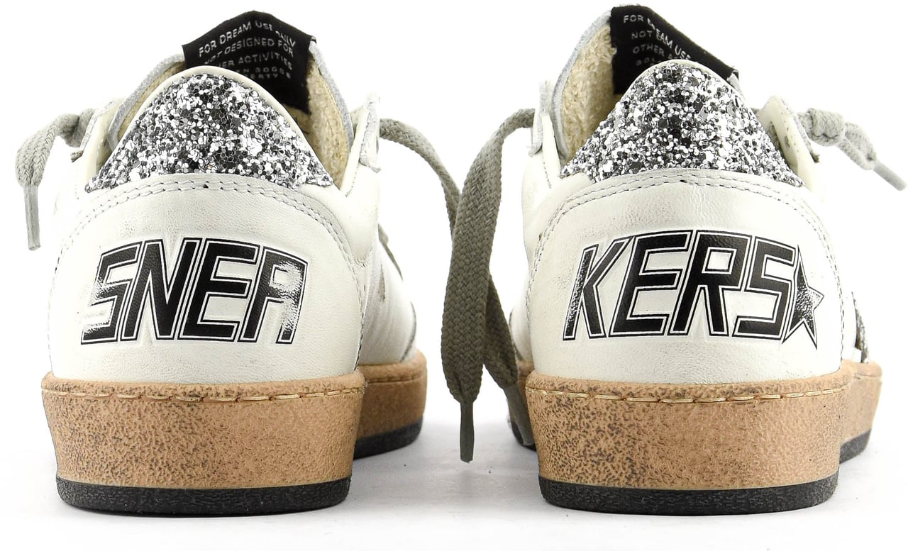 Golden Goose Ball Star White/silver Wit