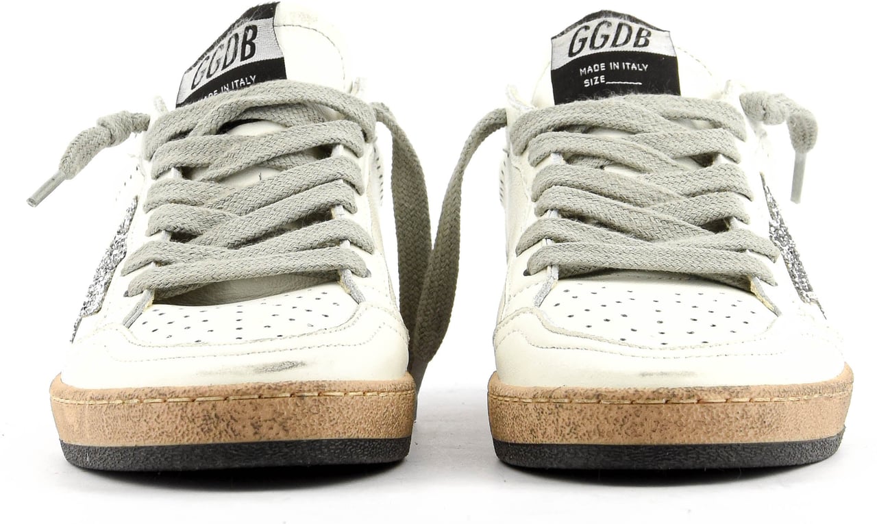 Golden Goose Ball Star White/silver Wit
