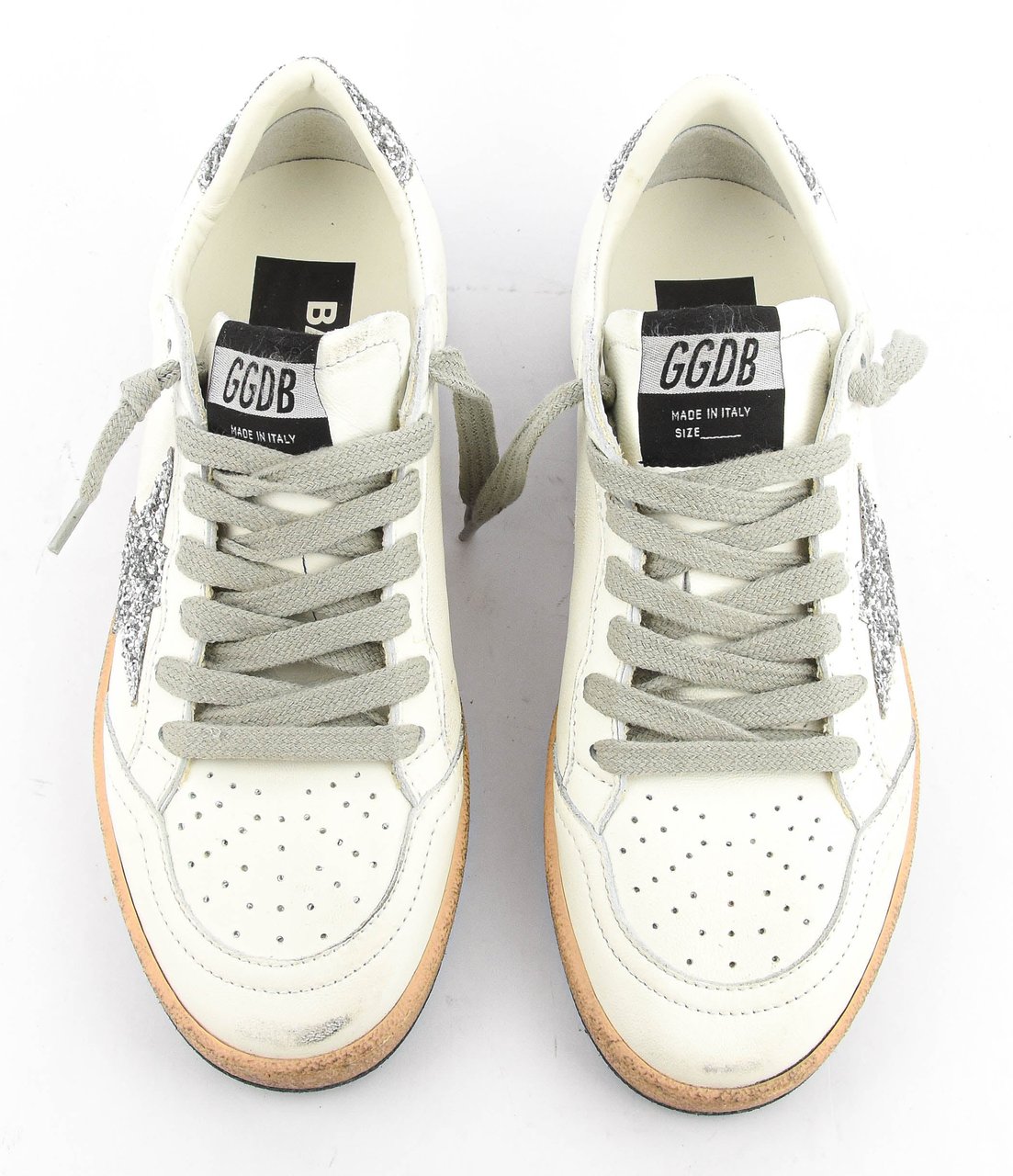Golden Goose Ball Star White/silver Wit