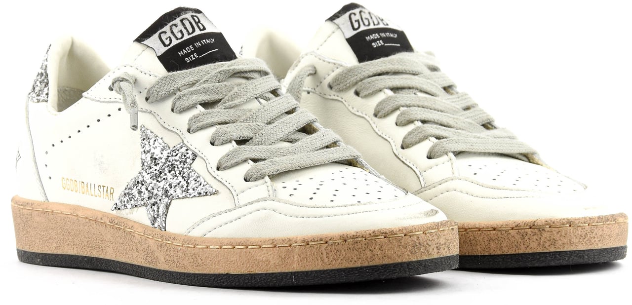 Golden Goose Ball Star White/silver Wit