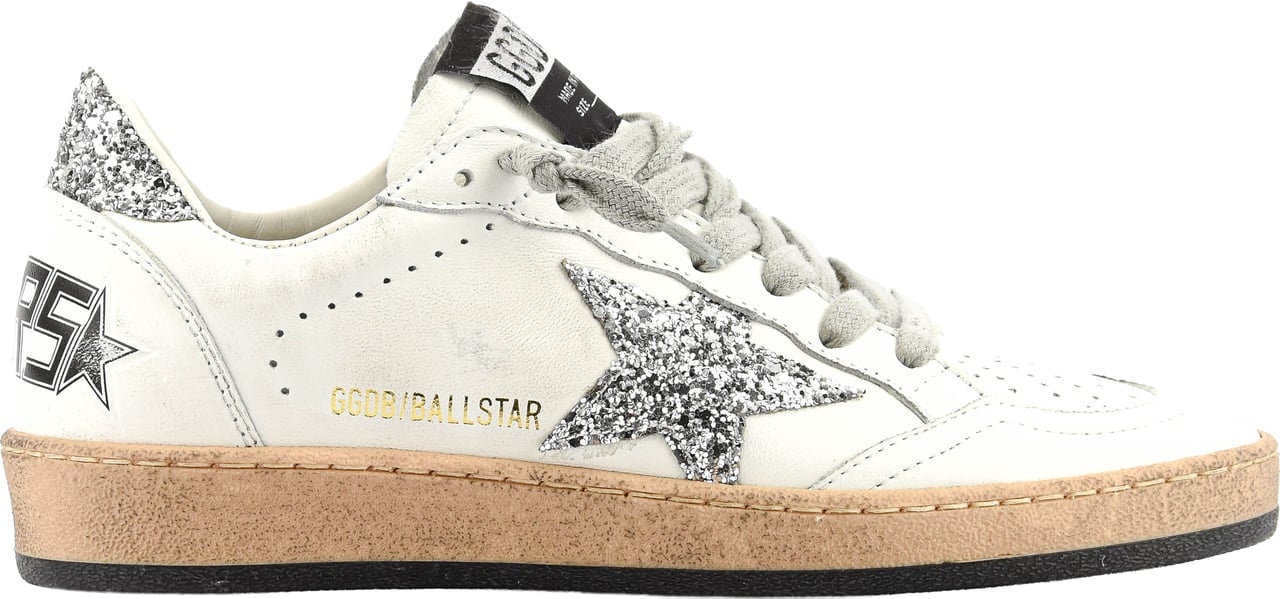 Golden Goose Ball Star White/silver Wit