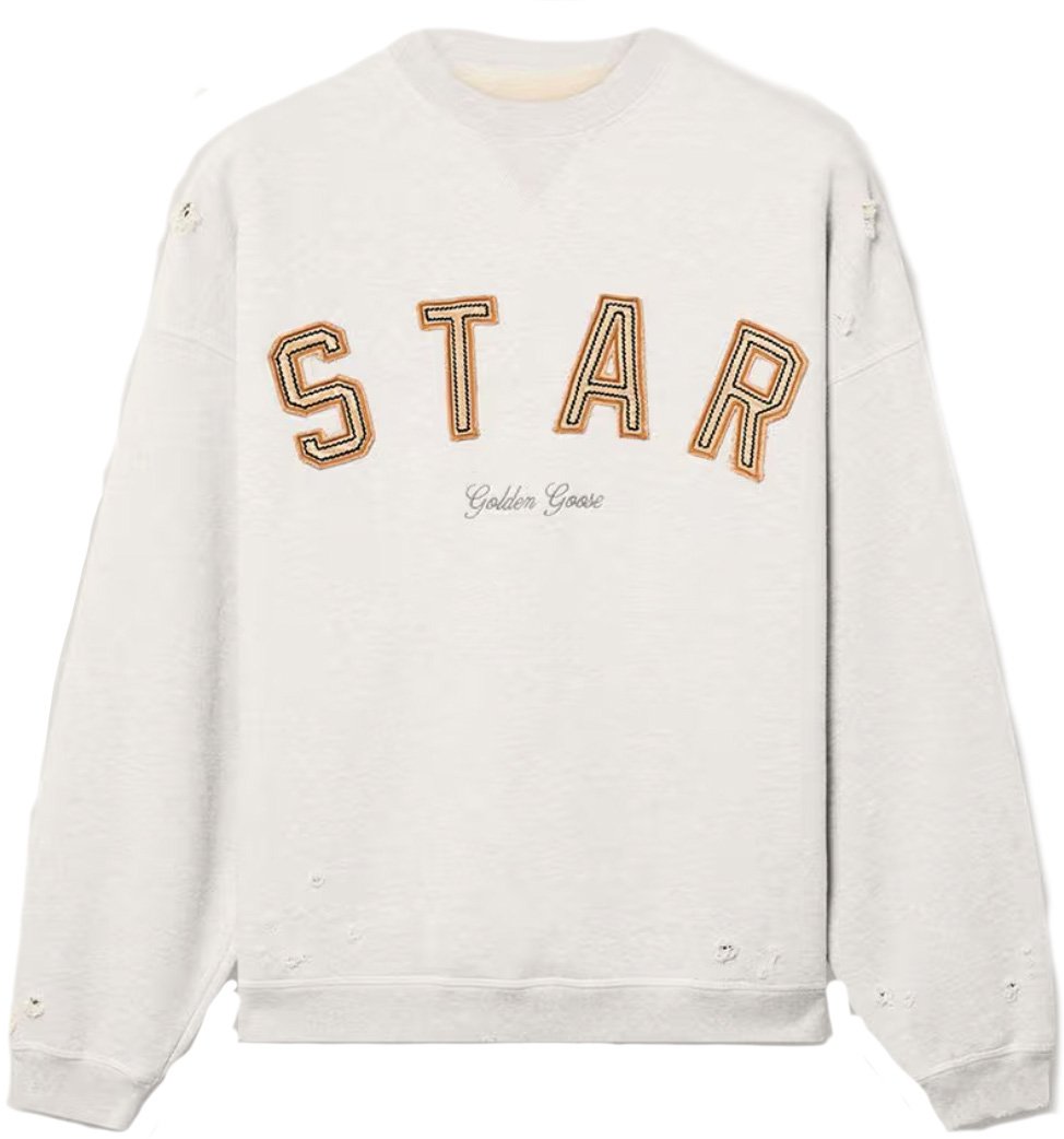 Golden Goose "star' Sweater Grey Grijs
