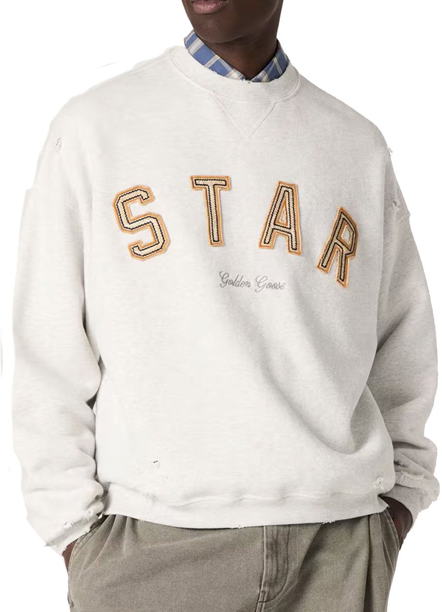 Golden Goose "star' Sweater Grey Grijs