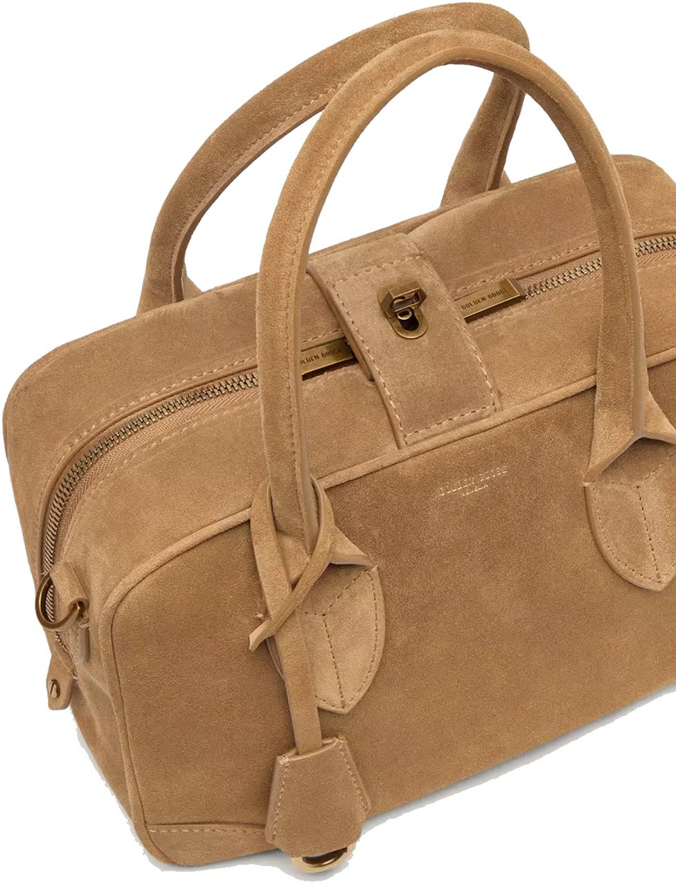 Golden Goose Vita Bag Camel Suede Beige