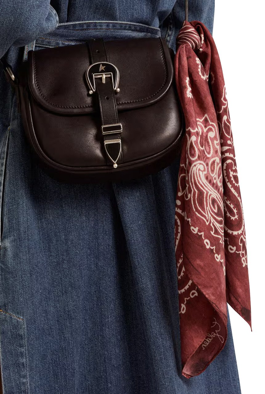 Golden Goose Paisley Scarf Red Rood
