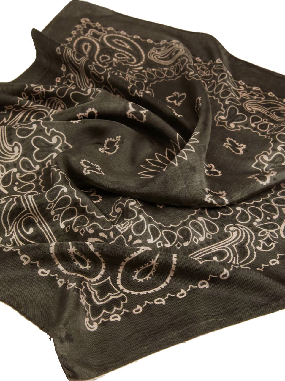 Golden Goose Paisley Scarf Green Groen