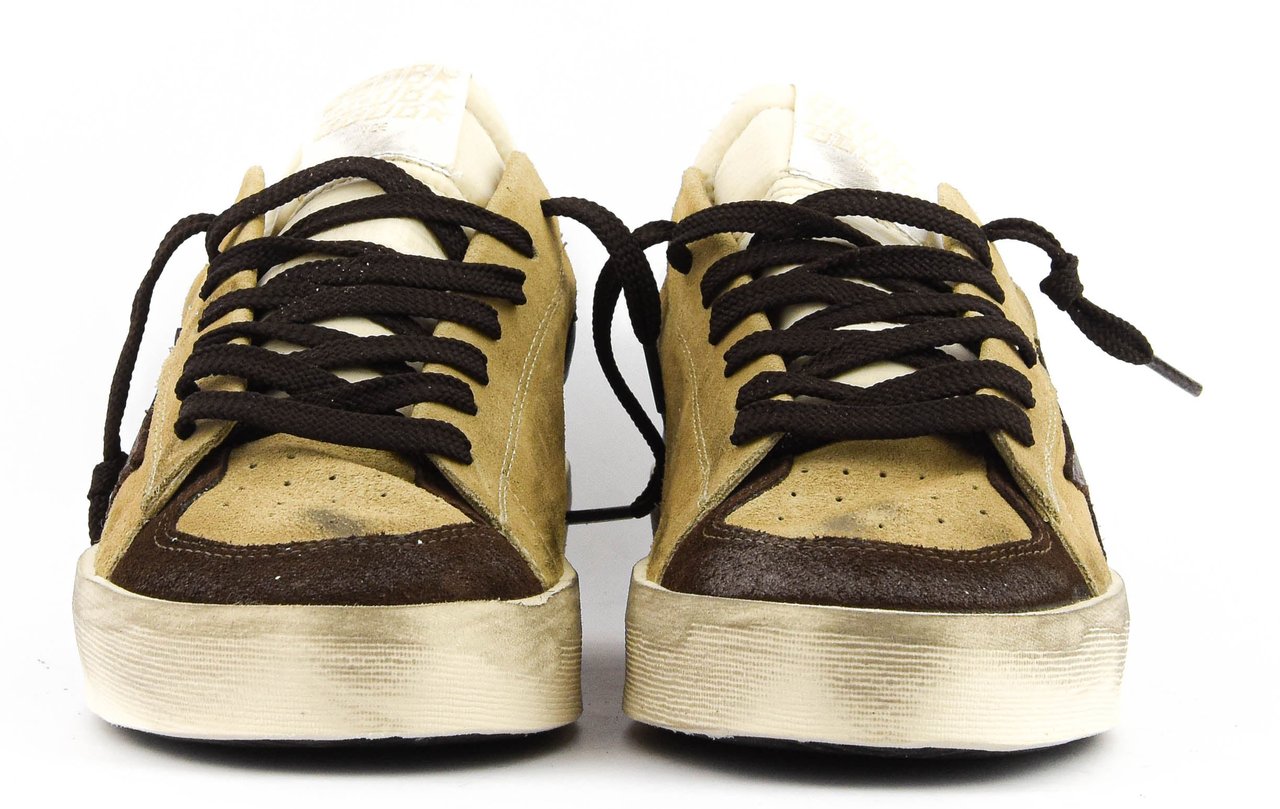 Golden Goose Stardan Beige Brown White Beige