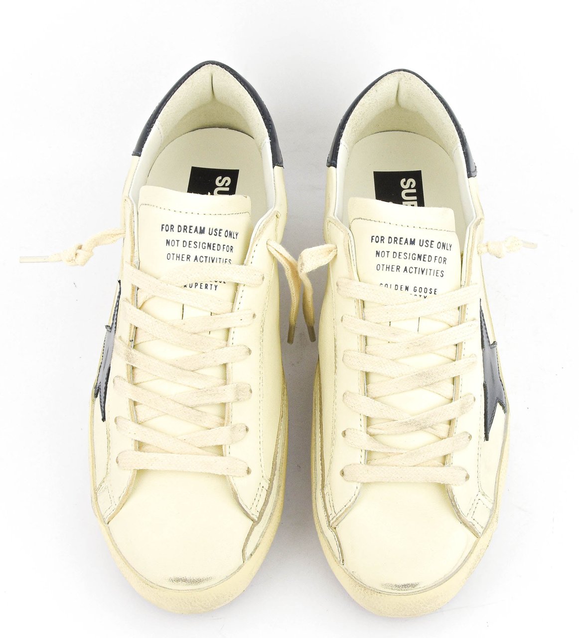 Golden Goose Superstar Beige Night Blue Wit