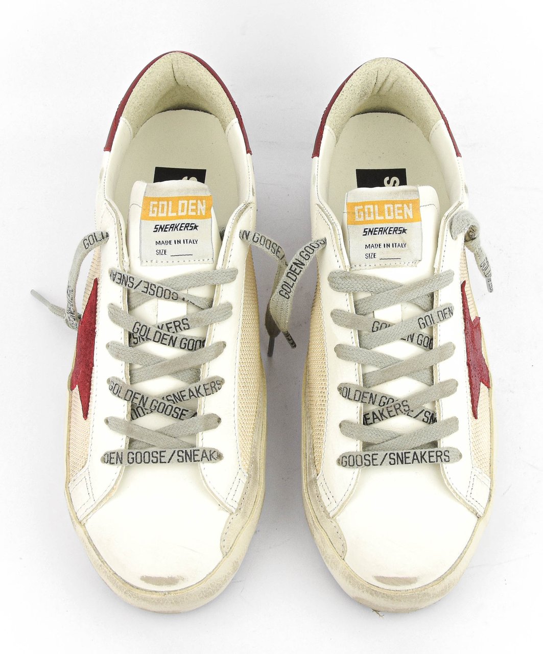Golden Goose Superstar White Red Wit