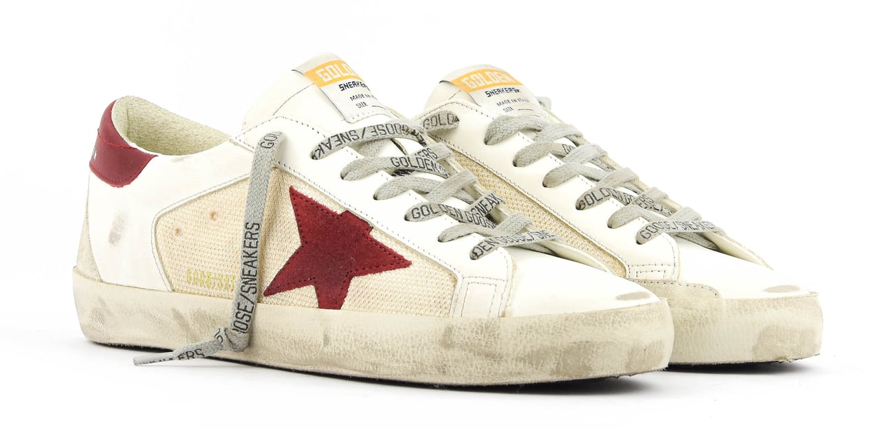 Golden Goose Superstar White Red Wit