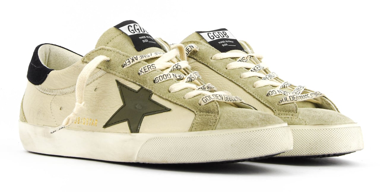 Golden Goose Superstar Cream Olive Beige