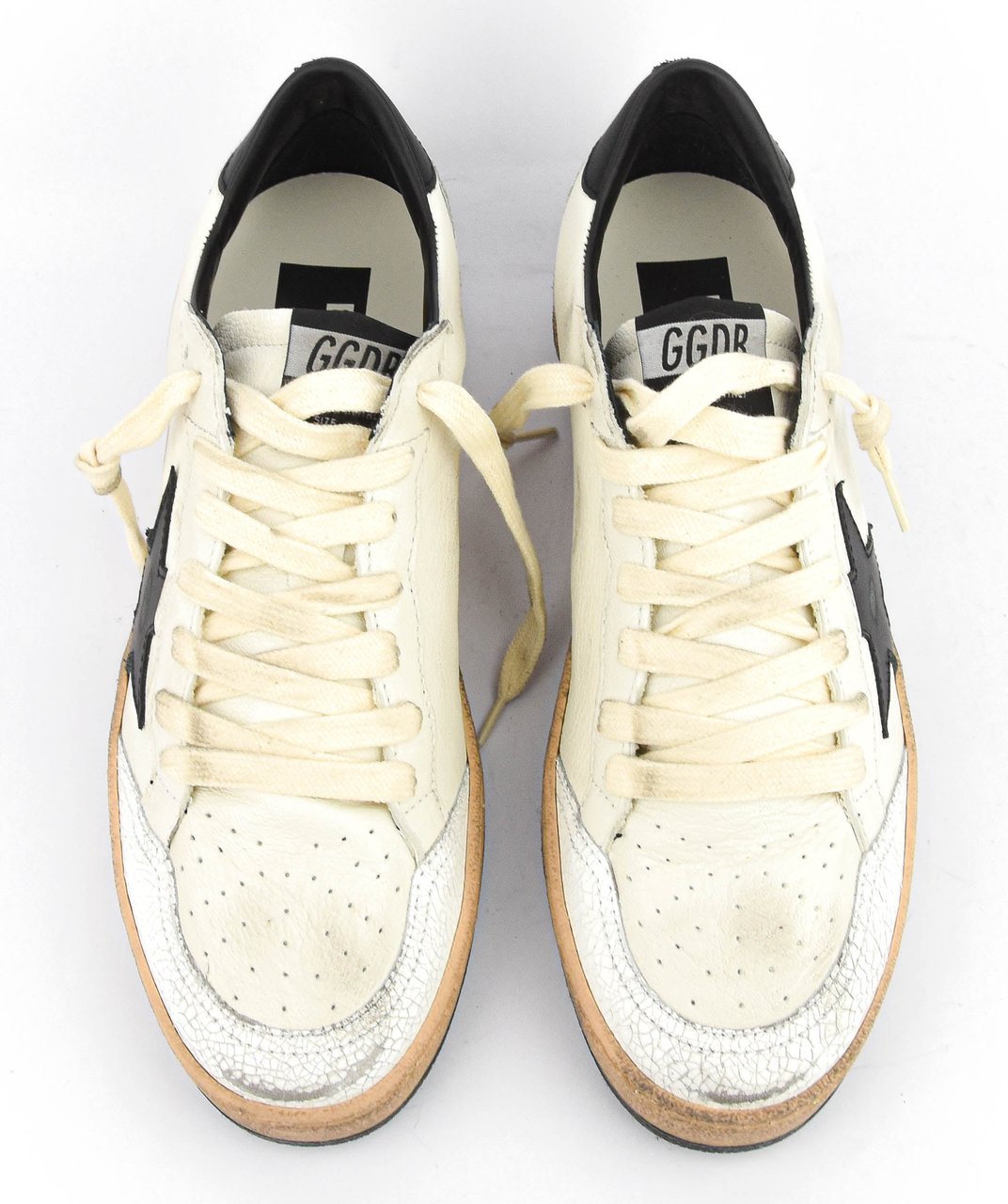 Golden Goose Ballstar White Black Wit