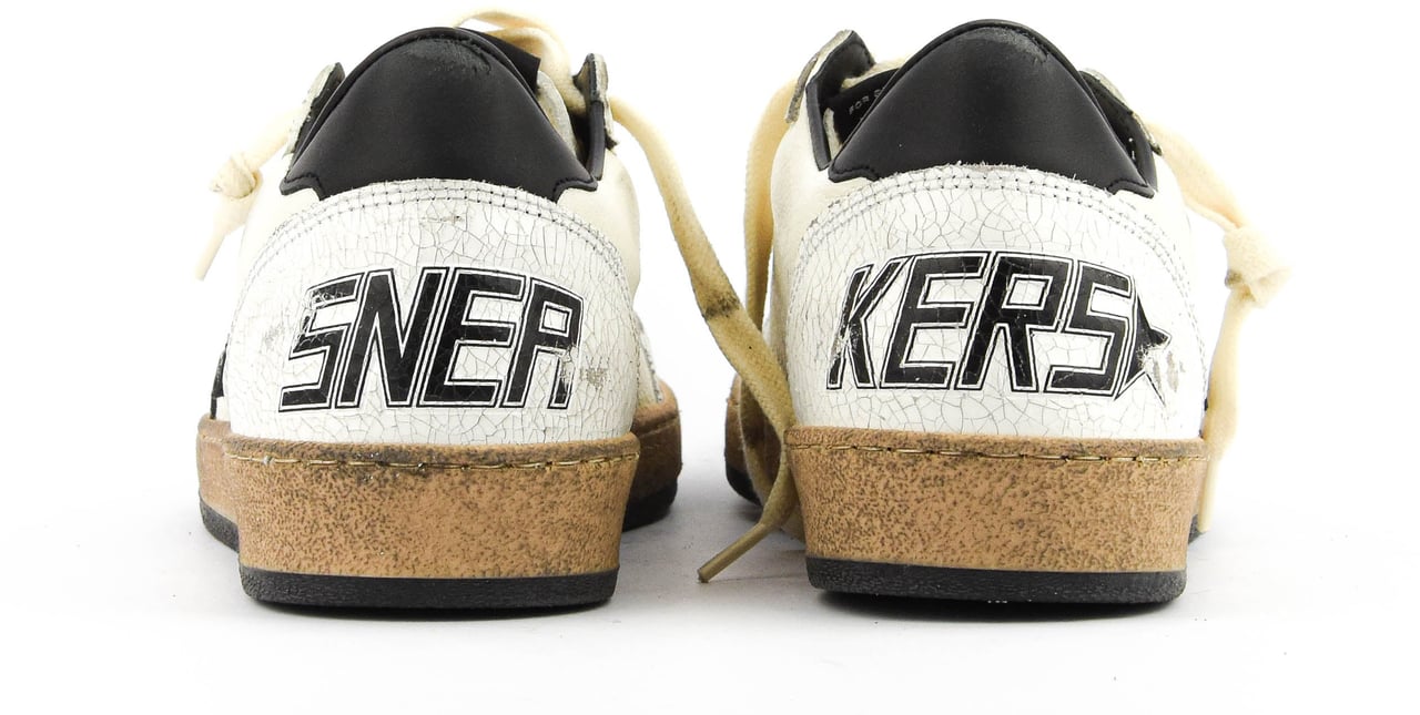 Golden Goose Ballstar White Black Wit