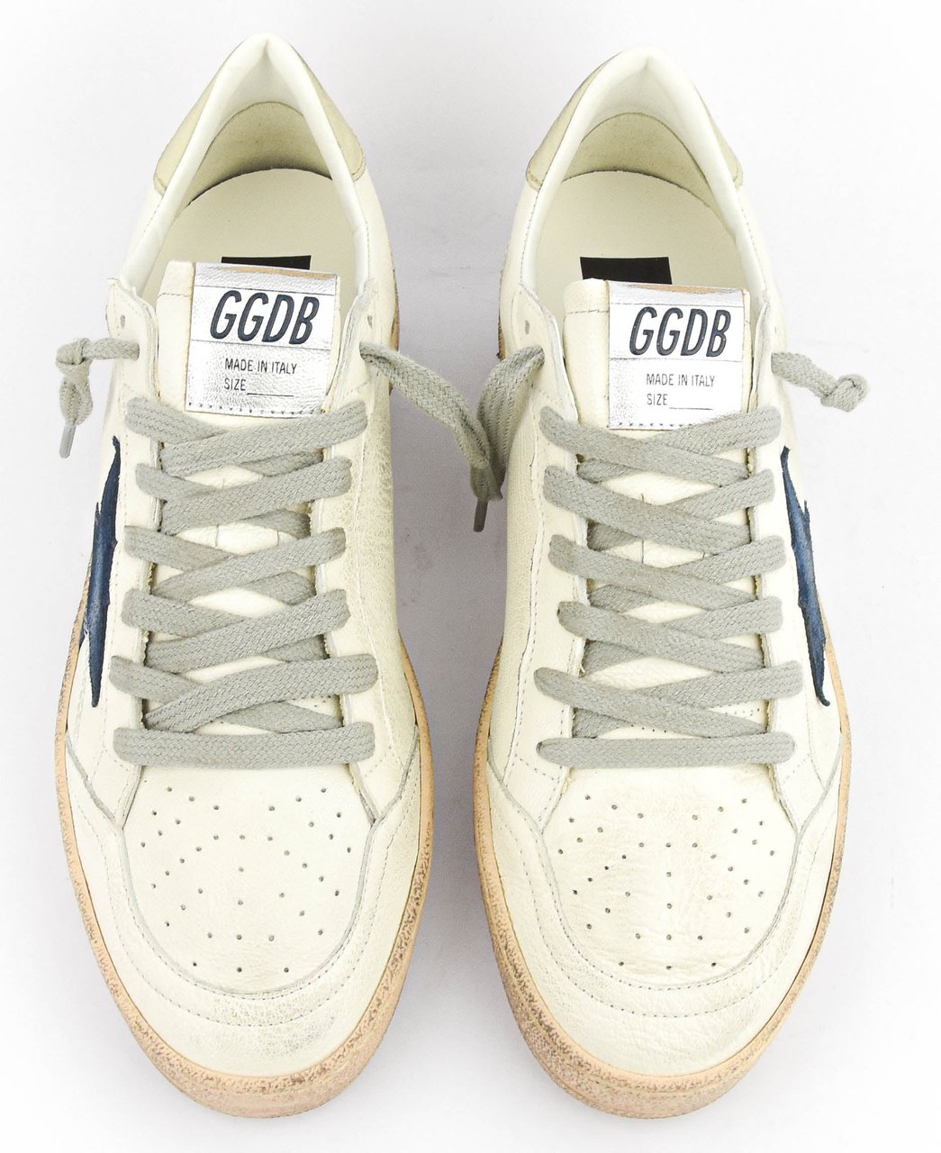 Golden Goose Ballstar White Blue Wit