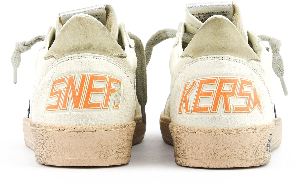 Golden Goose Ballstar White Blue Wit