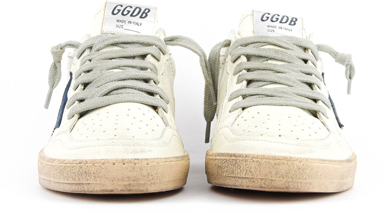Golden Goose Ballstar White Blue Wit