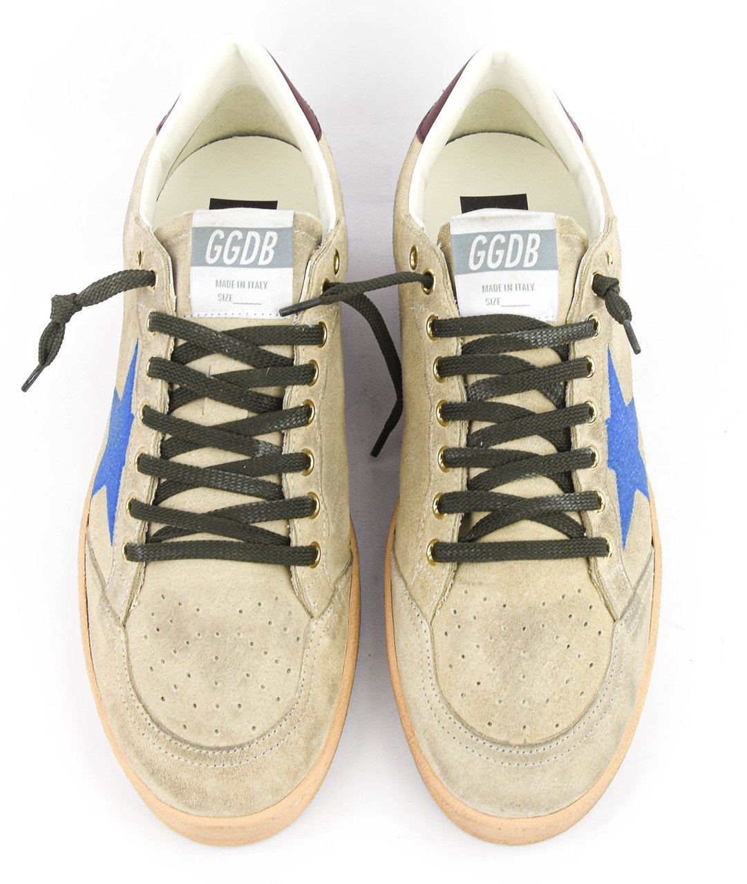 Golden Goose Ballstar Dark Beige Bluette Beige