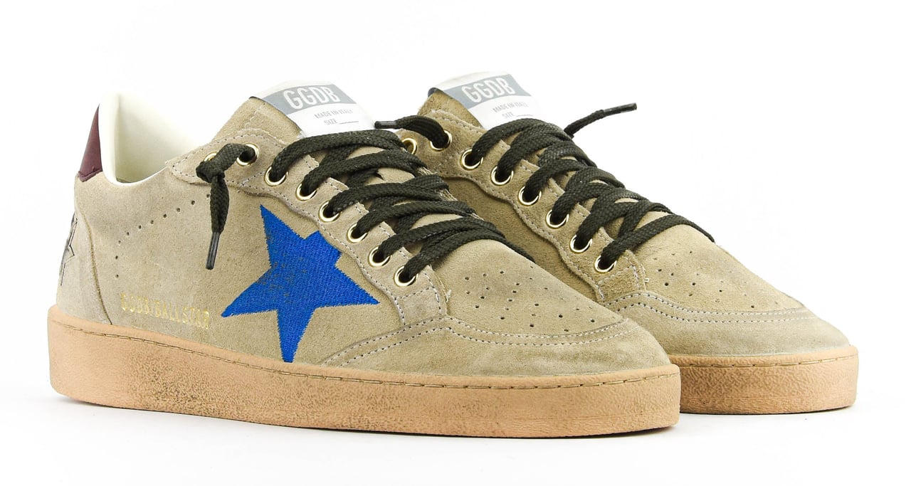 Golden Goose Ballstar Dark Beige Bluette Beige