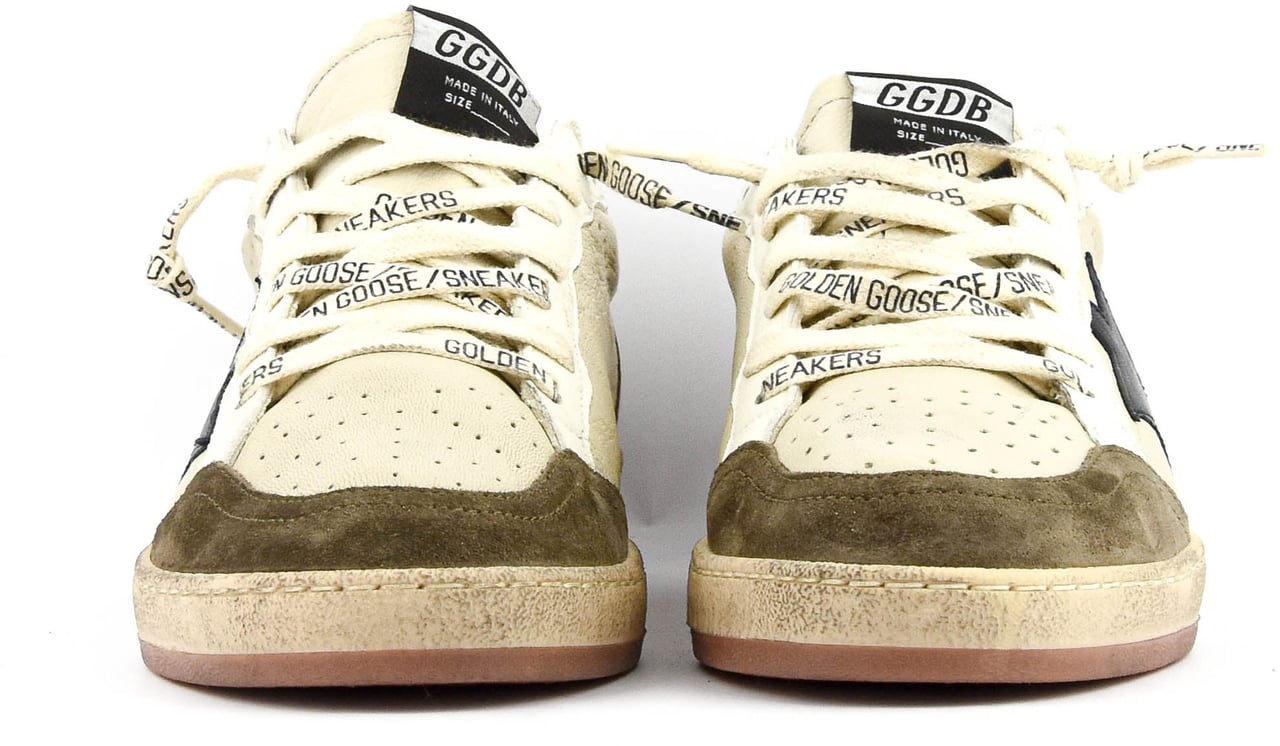 Golden Goose Ballstar Cream White Blue Wit