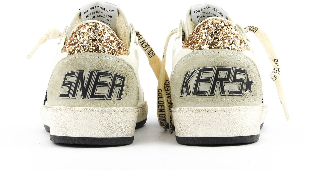 Golden Goose Ballstar White/black/gold Wit