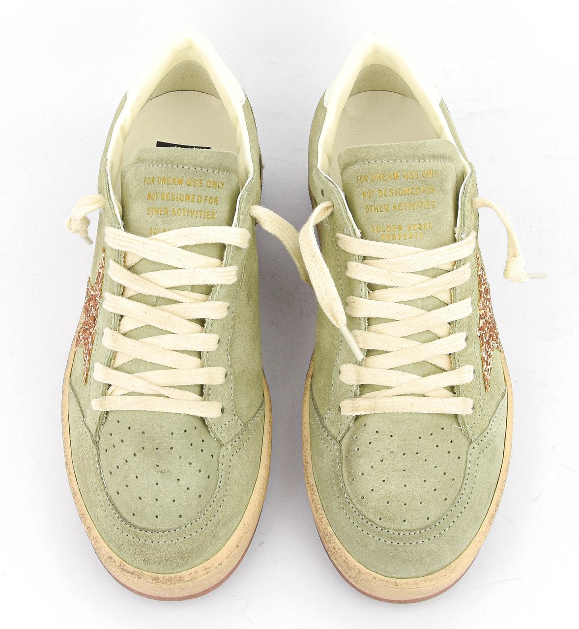 Golden Goose Ballstar Sage/gold Groen