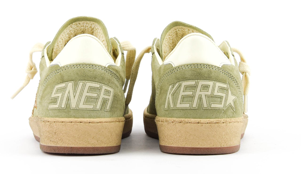 Golden Goose Ballstar Sage/gold Groen