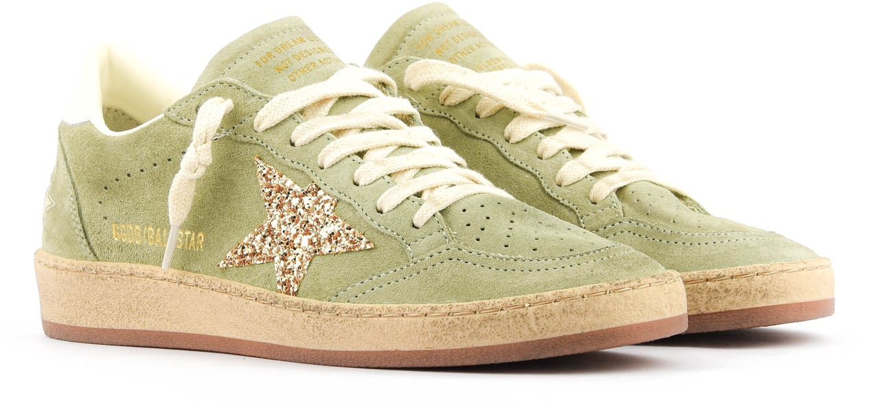 Golden Goose Ballstar Sage/gold Groen