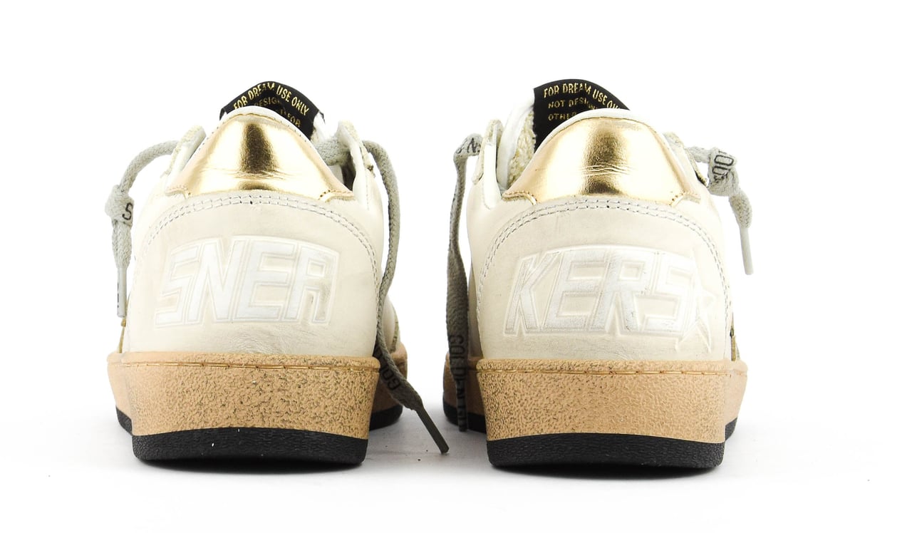 Golden Goose Ballstar Milk/gold Wit