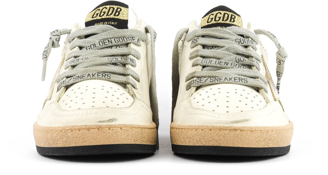 Golden Goose Ballstar Milk/gold Wit