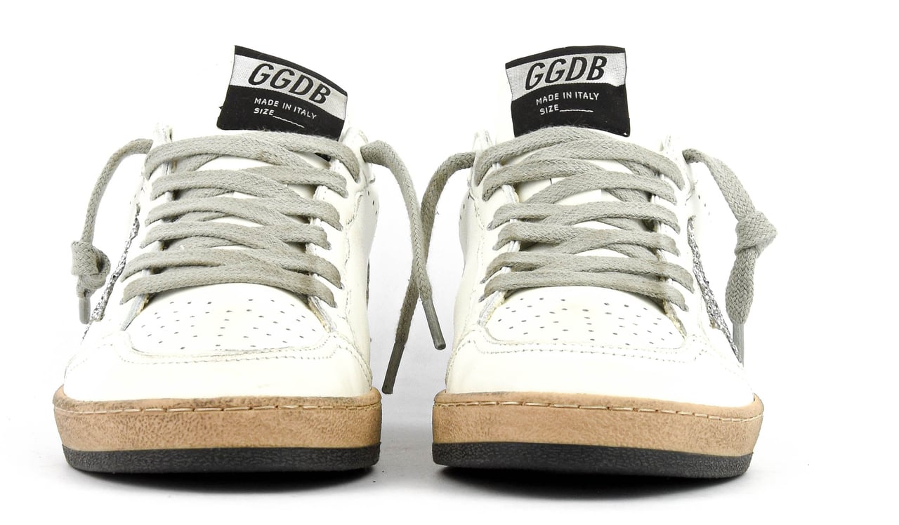 Golden Goose Ballstar White/silver Wit