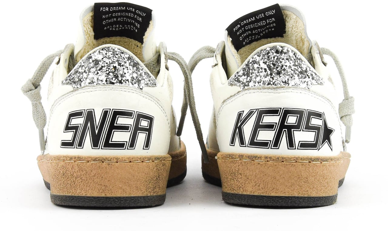 Golden Goose Ballstar White/silver Wit