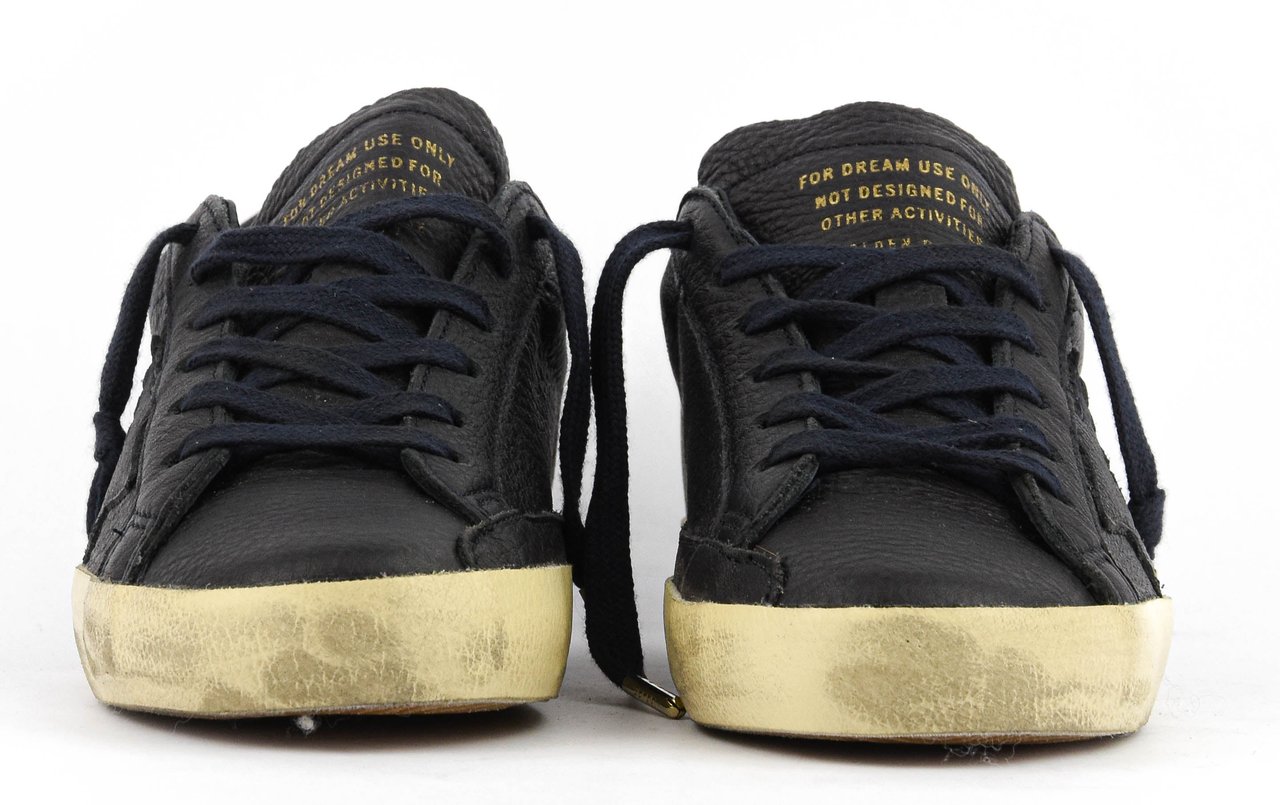 Golden Goose Superstar Navy Blauw