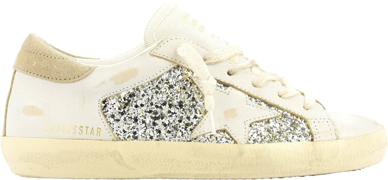 Golden Goose Superstar White/platinium Wit