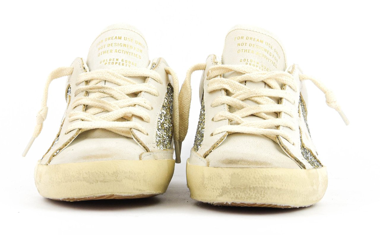 Golden Goose Superstar White/platinium Wit
