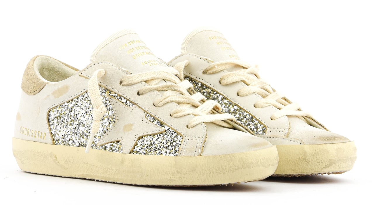 Golden Goose Superstar White/platinium Wit
