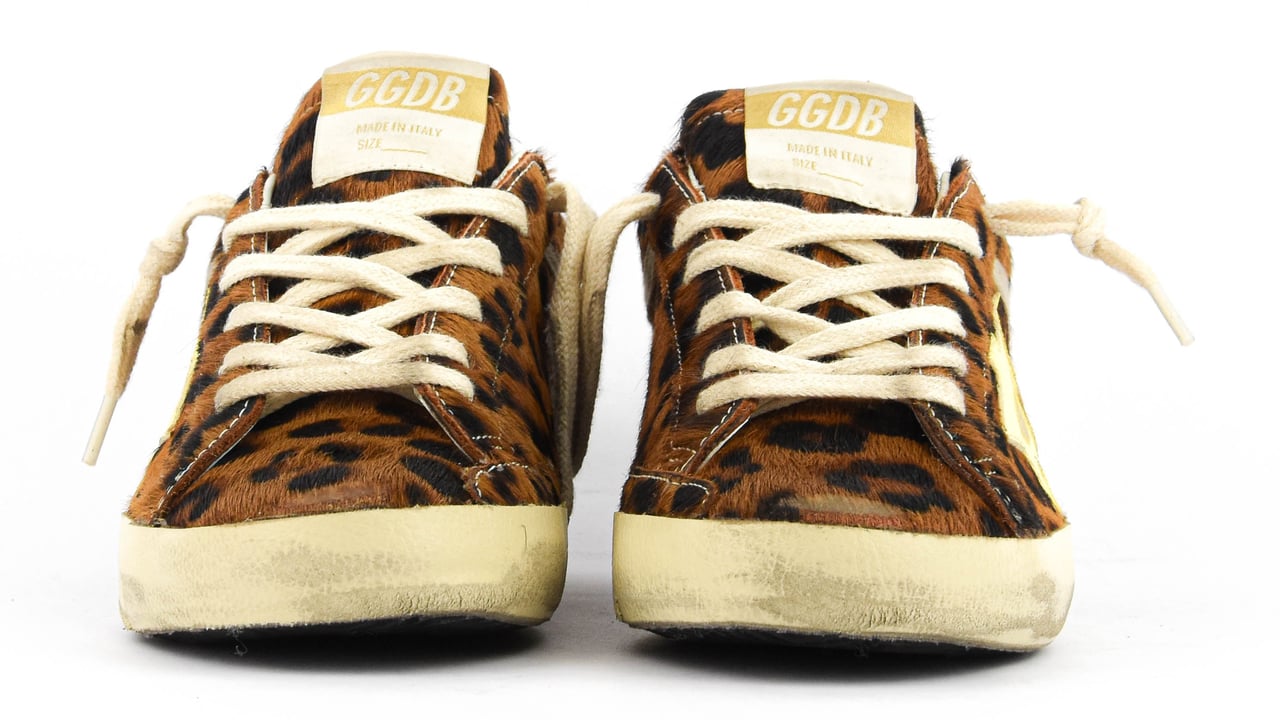 Golden Goose Superstar Leopard/ Pale Yellow Divers