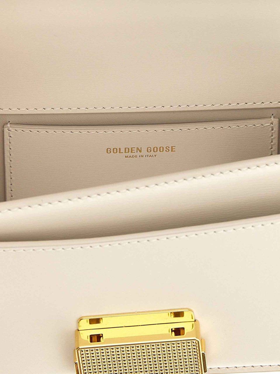 Golden Goose White Cowhide Handbag Wit