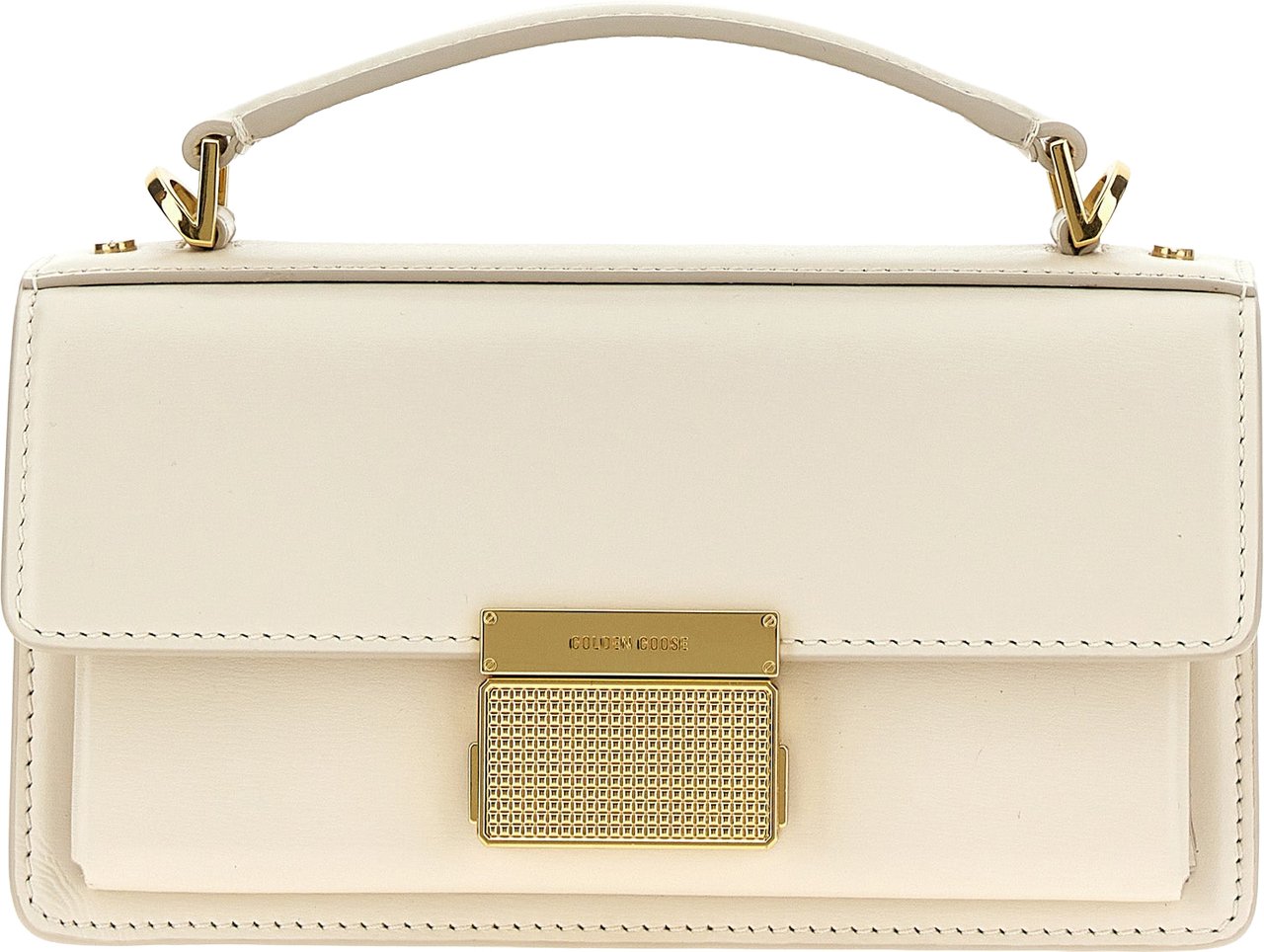 Golden Goose White Cowhide Handbag Wit