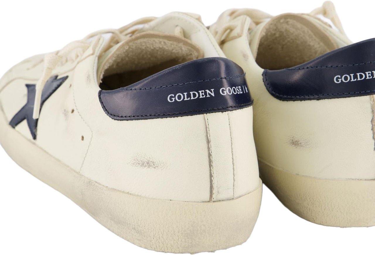 Golden Goose Heren Super-Star Sneaker Wit/Blauw Wit