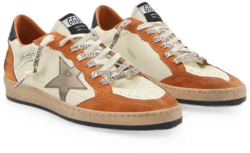 Golden Goose Sneakers Brown Beige