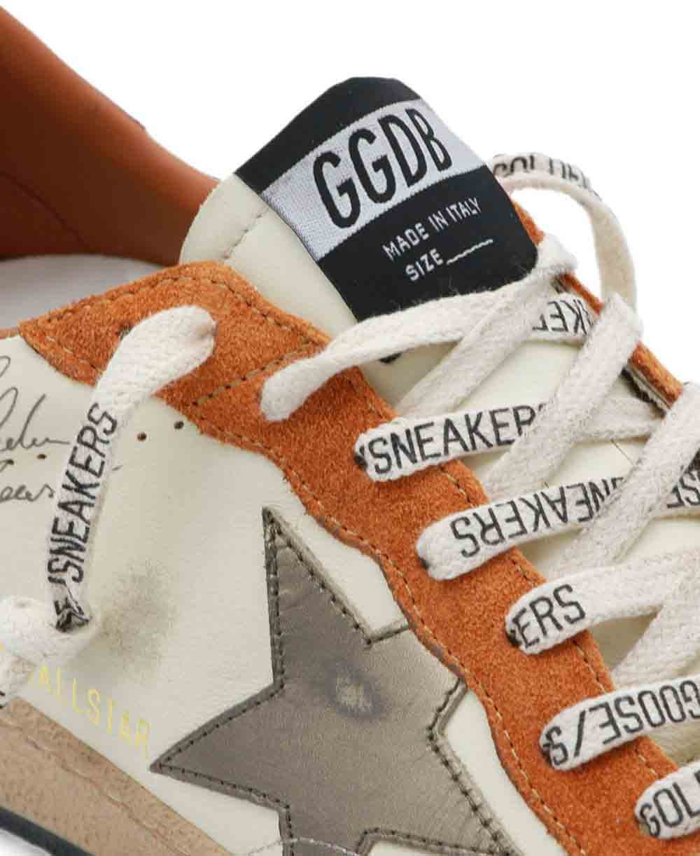 Golden Goose Sneakers Brown Beige