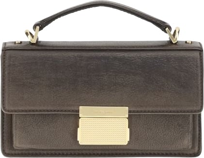 Golden Goose Brown Calf Leather Bos Taurus Handbag Bruin