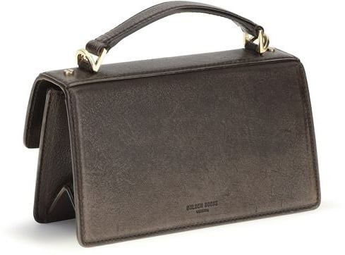 Golden Goose Brown Calf Leather Bos Taurus Handbag Bruin