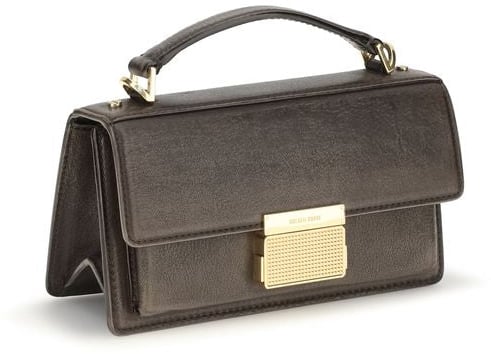 Golden Goose Brown Calf Leather Bos Taurus Handbag Bruin
