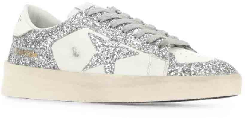 Golden Goose Sneakers Silver Zilver