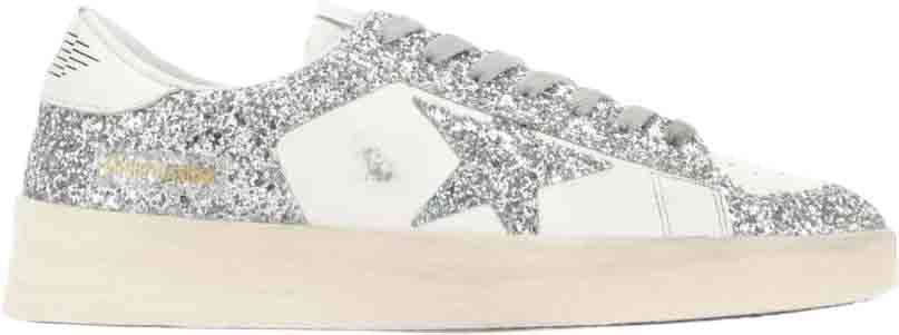 Golden Goose Sneakers Silver Zilver