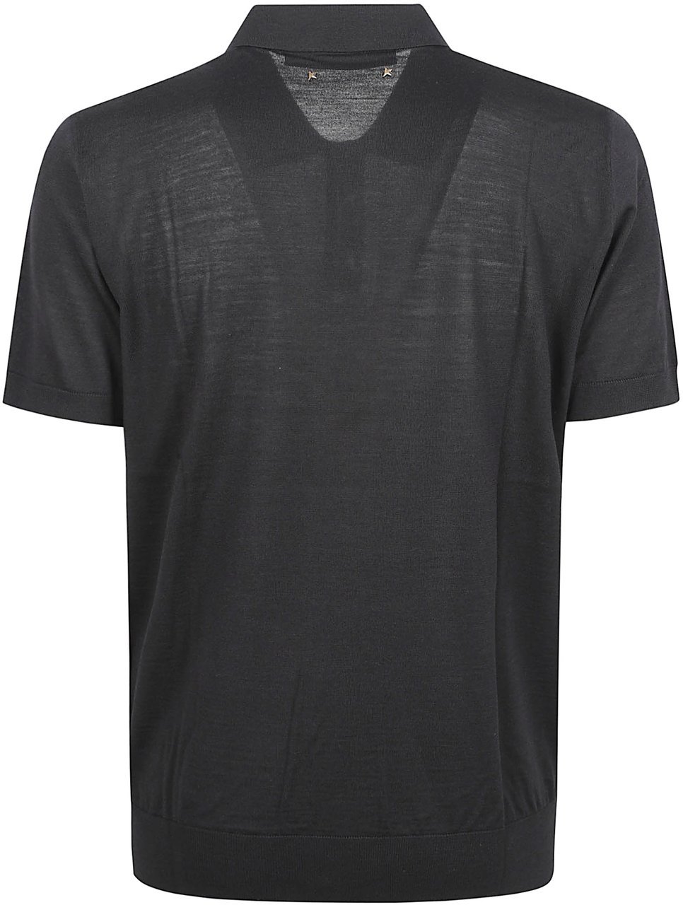 Golden Goose Fine Knit Polo Shirt Zwart