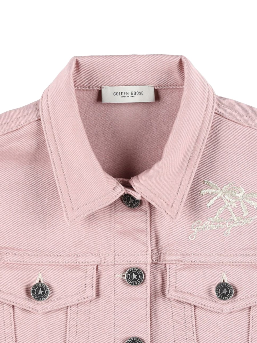 Golden Goose SLEEVELESS DENIM VEST Roze